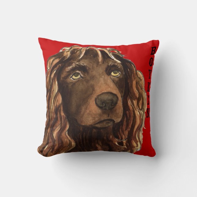 Boykin Spaniel Color Block Kussen (Voorkant)