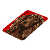 Boykin Spaniel Color Block Magneet (Linkerzijde)