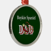 Boykin Spaniel Dad Metalen Ornament (Rechts)