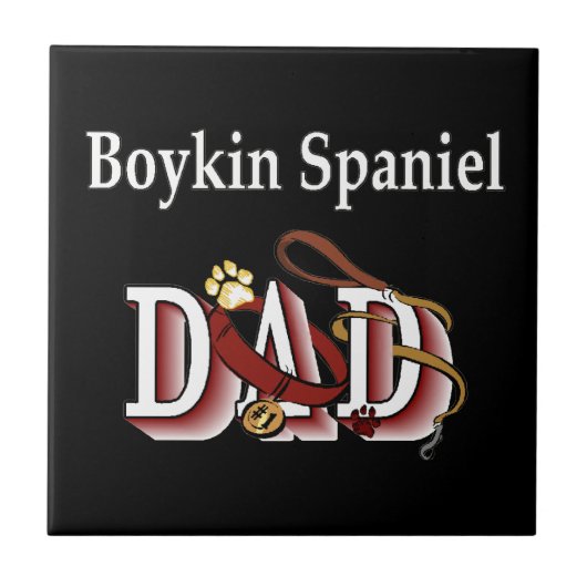 Boykin Spaniel Dad Tegeltje (Voorkant)