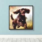 Boykin Spaniel Dog Canvas Afdruk (Insitu (Houten vloer))