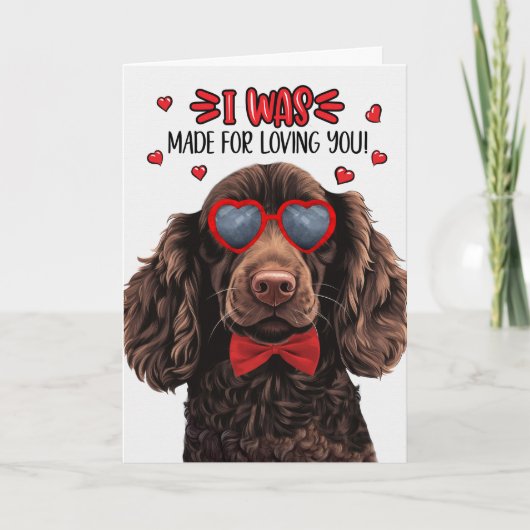 Boykin Spaniel Dog Gemaakt voor Liefdevolle U Vale Feestdagen Kaart (Voorkant)