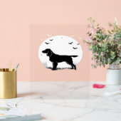 Boykin Spaniel Dog - Halloween Moon Silhouette Cla Acryl Bord (Huwelijk)