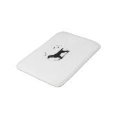 Boykin Spaniel Dog - Halloween Moon Silhouette Cla Badmat (Gekanteld)