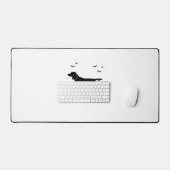 Boykin Spaniel Dog - Halloween Moon Silhouette Cla Bureaumat (Keyboard & Muis)