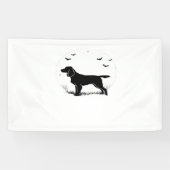 Boykin Spaniel Dog - Halloween Moon Silhouette Cla Spandoek (Horizontaal)