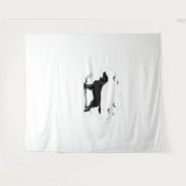 Boykin Spaniel Dog - Halloween Moon Silhouette Cla Wandkleed (Voorkant (horizontaal))