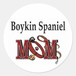 Boykin Spaniel Dog MOM Ronde Sticker