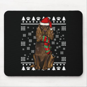 Boykin Spaniel Dog Santa Hat-kerstmis Muismat