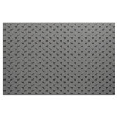 Boykin Spaniel Dog Silhouettes Grey and Black Stof (Yard (91,4 cm))