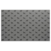 Boykin Spaniel Dog Silhouettes Grey and Black Stof (Fat Quarter)