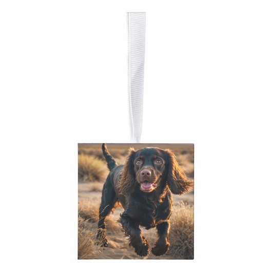 Boykin Spaniel Dog Two Photo Holiday Decoratie (Rechts)