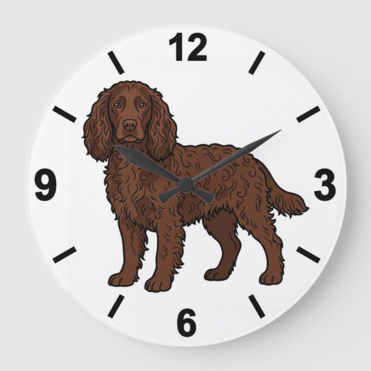 Boykin Spaniel Dog Wall Clock Pet Home Decor Grote Klok (Voorkant)