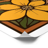 Boykin Spaniel en gele jasmijn bloemen Poster (Hoek)