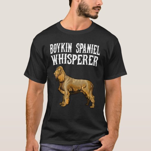Boykin Spaniel Fluisteraar Hond T-shirt (Voorkant)