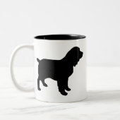 Boykin Spaniel Gear Tweekleurige Koffiemok (Links)