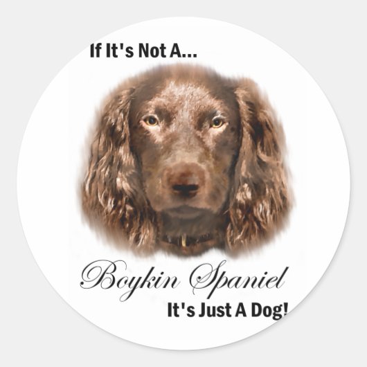 Boykin Spaniel Gifts Ronde Sticker (Voorkant)