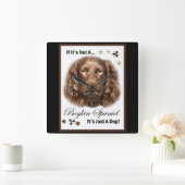 Boykin Spaniel Gifts Vierkante Klok (Huis)