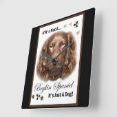 Boykin Spaniel Gifts Vierkante Klok (Hoek)