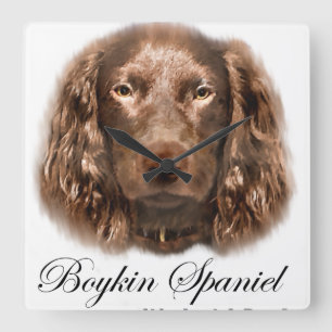 Boykin Spaniel Gifts Vierkante Klok