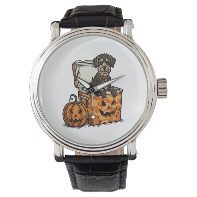 Boykin Spaniel Halloween Horloge (Voorkant)