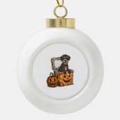 Boykin Spaniel Halloween Keramische Bal Ornament (Voorkant)