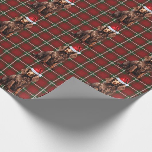 Boykin Spaniel Hond Grappig Vakantie Geplaagd Kers Cadeaupapier (Hoek)