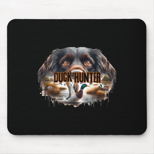 Boykin Spaniel hond met wilde eenden jagen eend Muismat (Voorkant)