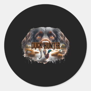 Boykin Spaniel hond met wilde eenden jagen eend Ronde Sticker