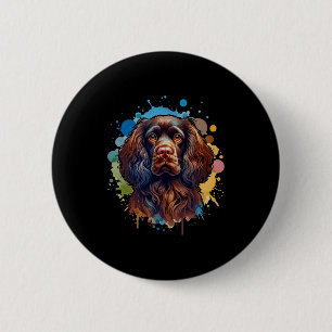 Boykin Spaniel Honden Kunst Comfort Kleuren Volwas Ronde Button 5,7 Cm