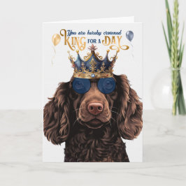 Boykin Spaniel Hondenkoning voor Dag Grappige Verj Kaart