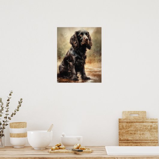 Boykin Spaniel Hondenkunst Print Poster (Keuken)