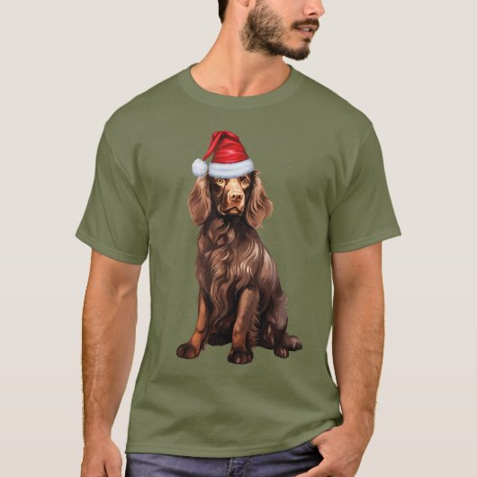 Boykin Spaniel Hondenliefhebber Funny Christmas T-shirt (Voorkant)
