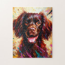 Boykin Spaniel Hondenportret Acryl Kunstprint Hond Legpuzzel