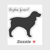 Boykin Spaniel Hondenras Silhouet Vinyl Sticker (Vel)