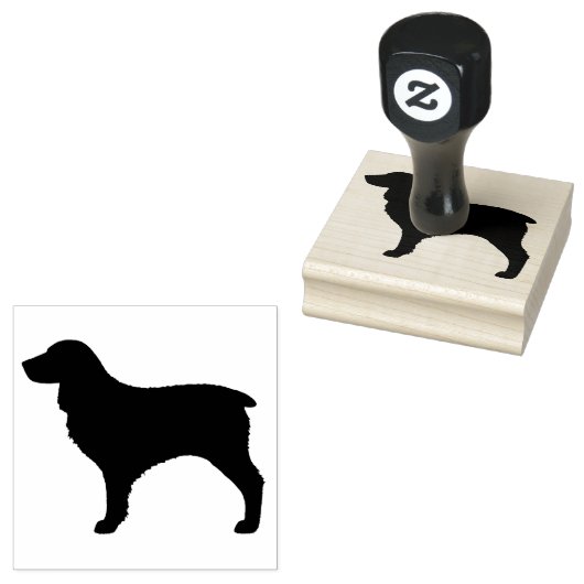 Boykin Spaniel Hondenras Silhouette Rubberstempel (Gestempeld)