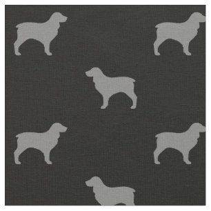 Boykin Spaniel Hondenras Silhouetten Patroon Stof