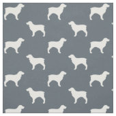 Boykin Spaniel Hondenras Silhouettes Patterned Stof (Swatch)
