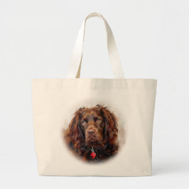 Boykin Spaniel Impressionistische Kunst Boodschapp Grote Tote Bag