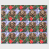 Boykin Spaniel Kerstkrans Cadeaupapier (Vlak)