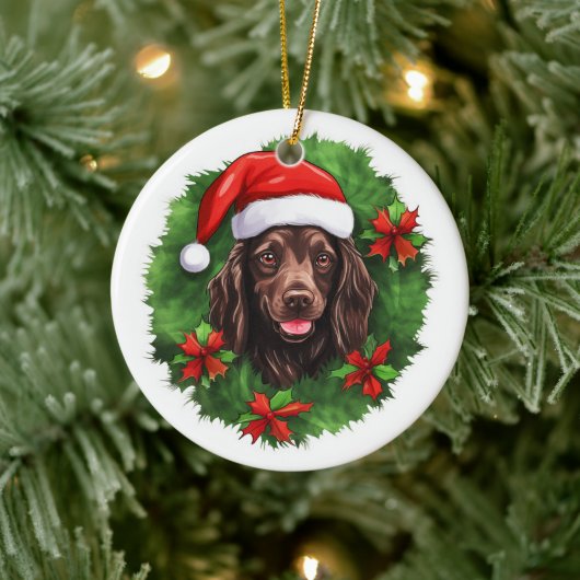 Boykin Spaniel Kerstkrans Keramisch Ornament (Boom)