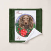 Boykin Spaniel Kerstmis Bad Handdoek (Wasdoekje)