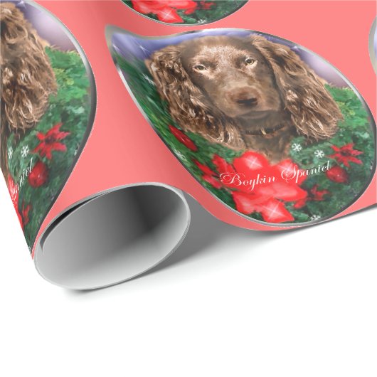 Boykin Spaniel Kerstmis Cadeaupapier (Rol Hoek)