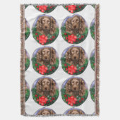 Boykin Spaniel Kerstmis Deken (Voorkant Verticaal)