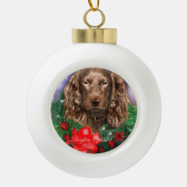Boykin Spaniel Kerstmis Keramische Bal Ornament