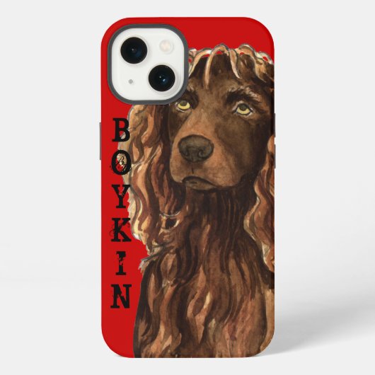 Boykin Spaniel Kleurblok iPhone Hoesje (Achterkant)