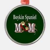 Boykin Spaniel Moeder Metalen Ornament (Voorkant)