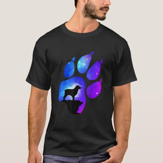 Boykin Spaniel Paw Dog mama T-shirt (Voorkant)