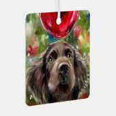 Boykin Spaniel Puppy Ornament Kerstmis "Wish" (Voorkant Rechts)