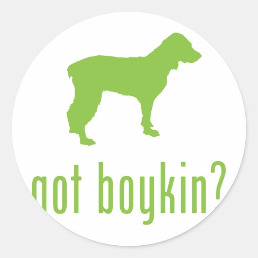 Boykin Spaniel Ronde Sticker (Voorkant)